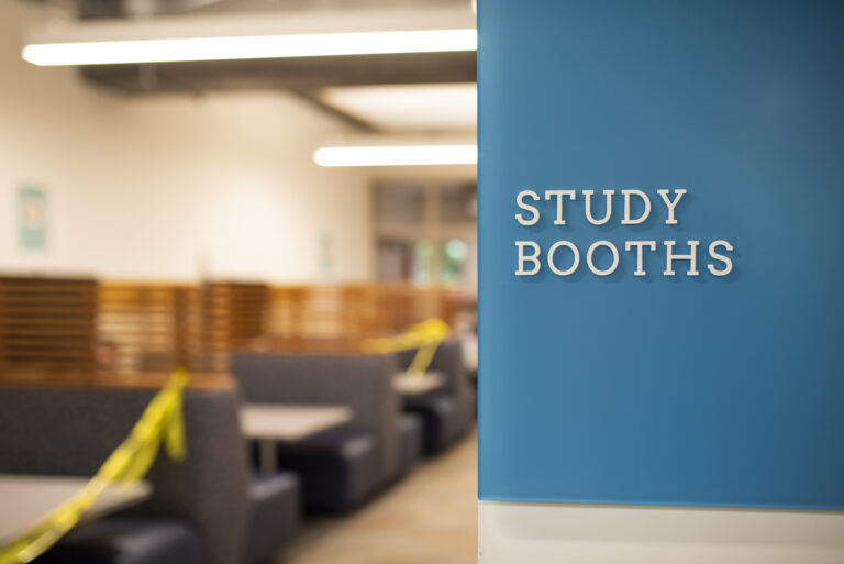 Group study booths in the CCC