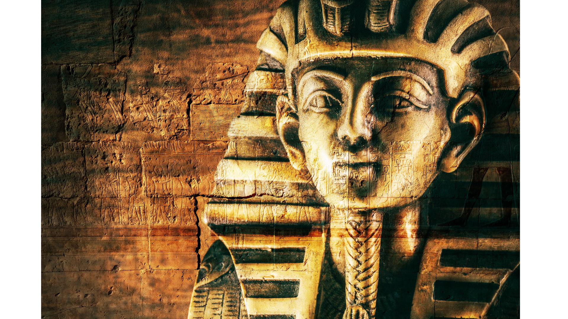 The head of an Egyptian Sarcophagus