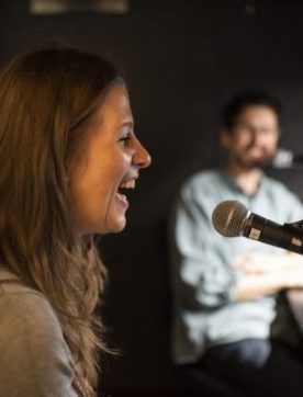 People using the Recording Studio