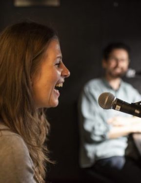 People using the Recording Studio